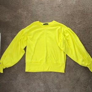 Yellow sweatshirt